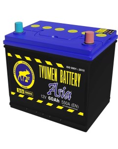 Автомобильный аккумулятор Asia 60 Ач обратная полярность D23L Tyumen battery