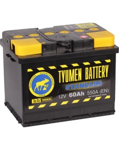 Автомобильный аккумулятор Standard 60 Ач обратная полярность L2 Tyumen battery