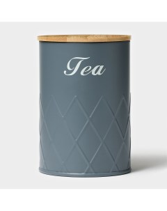 Банка для сыпучих продуктов tea graphite 9 5 13 5 см Magistro
