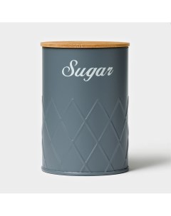 Банка для сыпучих продуктов sugar graphite 9 5 13 5 см Magistro