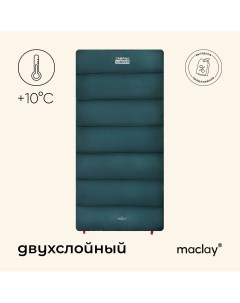 Спальный мешок camping summer одеяло 2 слоя левый 185х90 см 10 25 с Maclay