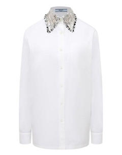 Хлопковая рубашка Prada