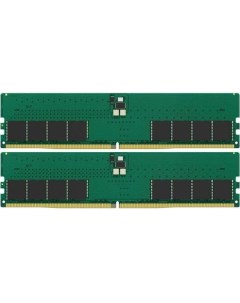 Оперативная память для компьютера 64Gb 2x32Gb PC5 44800 5600MHz DDR5 DIMM CL46 ValueRAM KVR56U46BD8K Kingston