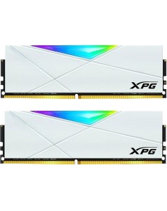 Модуль памяти DIMM 32Gb 2х16Gb DDR4 PC25600 3200MHz XPG Spectrix D50 RGB White AX4U320016G16A DW50 Adata