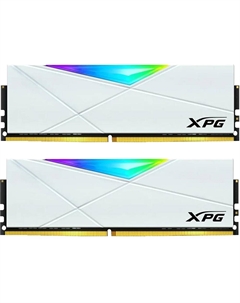 Модуль памяти DIMM 32Gb 2х16Gb DDR4 PC25600 3200MHz ADATA XPG Spectrix D50 RGB White (AX4U320016G16A-DW50) Adata