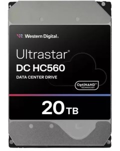 Жесткий диск HDD 20Tb Ultrastar DC HC560 3 5 7 2K 512Mb 4Kn 512e SAS 6Gb s WUH722020BL5204 Western digital