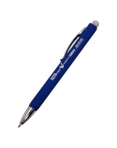 Ручка шариковая стираемые чернила 0 8 мм автоматическая стержень синий прорезиненый квадратный синий Nobrand