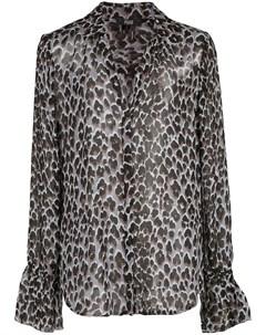 Paige полупрозрачная блузка с леопардовым принтом Paige