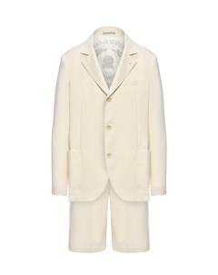Костюм пиджак шорты белый Brunello cucinelli