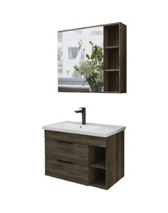 Мебель для ванной Форта 80х45 темный дуб галифакс Grossman
