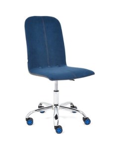 Компьютерное кресло Кресло RIO флок кож зам синий металлик 32 36 Tetchair