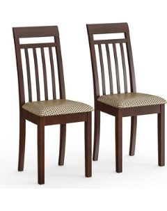 Два стула Гольф 11 разборных цвет орех обивка ткань атина коричневая 1028320 Мебель-24