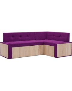 Кухонный диван Таллин правый угол фиолет 190х83х120 см Mebel ars