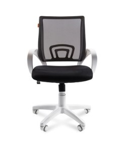 Офисное кресло 696 белый пластик TW 11 TW 01 черный Chairman