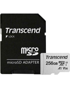 Флеш карта micro SDXC 256Gb Class 10 adapter Transcend