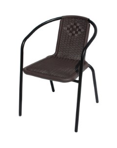 Стул Луис каркас черный сиденье коричневое WR SX026 Garden story