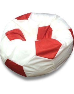 Кресло мяч Оксфорд бело красный Bean-bag