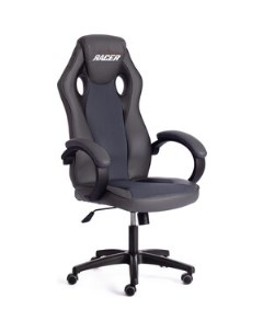 Компьютерное кресло Кресло RACER GT new кож зам ткань металлик серый 36 12 Tetchair