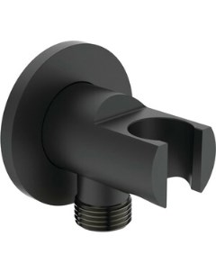 Шланговое подключение Idealrain 1 2 с держателем душевой лейки черный шелк BC807XG Ideal standard
