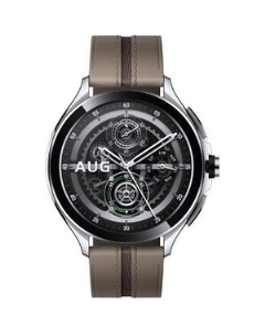 Умные часы Watch 2 Pro Bluetooth Silver Case with Brown Leather Strap M2234W1 BHR7216GL Xiaomi
