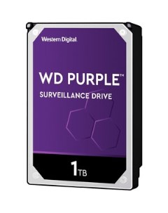 Жесткий диск SATA3 1Tb Purple Video IntelliPower 64Mb WD10PURZ Western digital (wd)