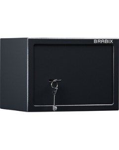 Сейф мебельный SF0230KL ключевой замок черный 291146 Brabix