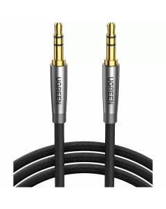 Кабель AV150 10116_ 3 5mm Male to Male Alu Case Braid Audio Cable Длина 3м Цвет серебристо серый Ugreen