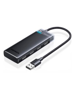 Хаб USB CM653 4 Port USB A Hub Black 15548 Ugreen