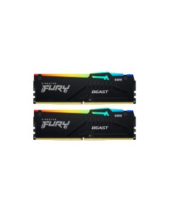 Модуль памяти Fury Beast Black RGB Expo DDR5 DIMM 5200Mhz PC41600 CL36 32Gb 2x16Gb KF552C36BBEAK2 32 Kingston
