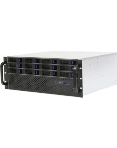 ES412XS SATA3 B 0 Корпус 4U Rack server case 12 SATA3 SAS 12Gb hotswap HDD черный без блока питания  Procase