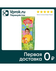 Сок Сады Придонья Kids Яблоко Виноград с 6 месяцев 200мл Южная соковая компания