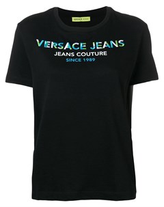 Versace jeans футболка с вышитым логотипом Versace jeans