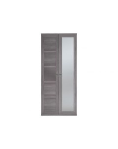 Распашной шкаф Парма Нео 19 221 7 60 см С одним зеркалом Прямые Серый 100 см Кураж