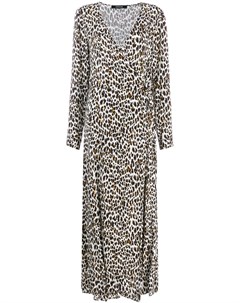 Andamane платье с леопардовым принтом s нейтральные цвета Andamane