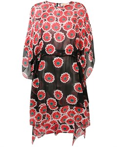 Diane von furstenberg платье с цветочным принтом xs красный Diane von furstenberg