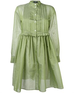 Jil sander navy платье рубашка с плиссировкой на груди 36 зеленый Jil sander navy