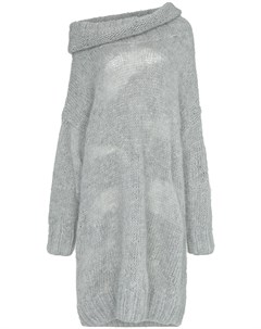 Poiret платье свитер с открытым плечом из микса мохера и шерсти альпаки Poiret