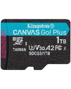 Карта памяти MicroSDXC 1024GB SDCG3 1TB C10 UHS I U3 V30 A2 с адаптером Kingston