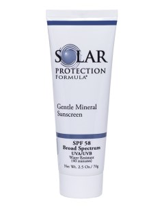 Солнцезащитный крем для чувствительной кожи Solar Protection Formula Gentle Mineral Sunscreen SPF58  Tizo