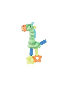 Игрушка плюшевая для щенков с пищалкой Радужный пони 27 см Зеленый Zolux