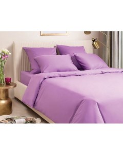 Комплект постельного белья Моноспейс сатин фиолетовый Фиолетовый Ecotex
