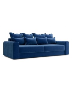 Прямой диван Онтарио 87 120 см Пружинный блок Двуспальные Жесткие Синий 241 Большое спальное место Первый мебельный