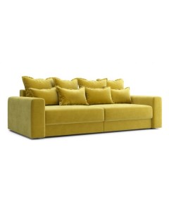 Прямой диван Онтарио 87 120 см Пружинный блок Двуспальные Жесткие Желтый 241 Большое спальное место Первый мебельный