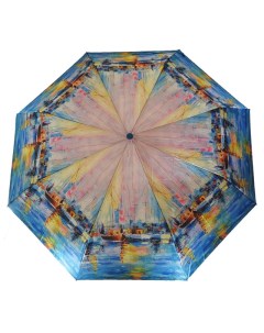 Зонт женский автомат 56см фотосатин цветной в асс те Raindrops