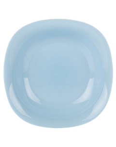 Тарелка Карин Лайт Блю 21см глубокая стекло Luminarc