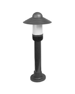 Светильник уличный наземный Поллар низкий со шляпкой Е27 60Вт IP54 черный Вэп свет