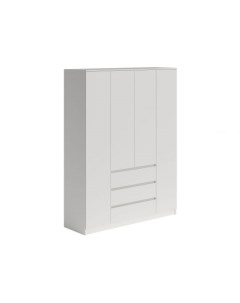 Распашной шкаф Охта Лайт 210 50 см Прямые Белый 160 см Петровская мебель