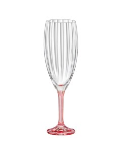 Набор бокалов Магнолия 6шт 210мл шампанское оптика стекло Crystalex