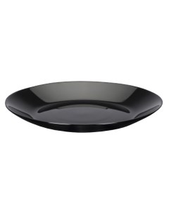 Тарелка Лили черный 18см десертная стекло Luminarc