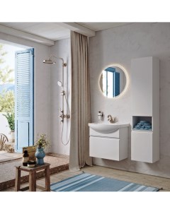 Мебель для ванной комнаты Rodos 65 см подвесная белая Aqwella